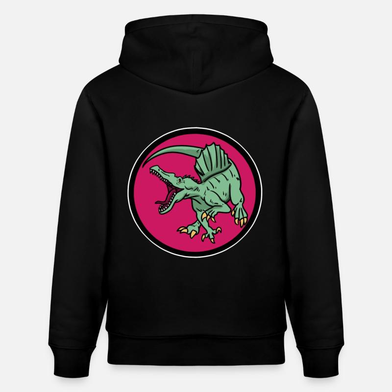 Dino Logo - Stanley/Stella Unisex Bio-Hoodie CRUISER  - Schwarz
