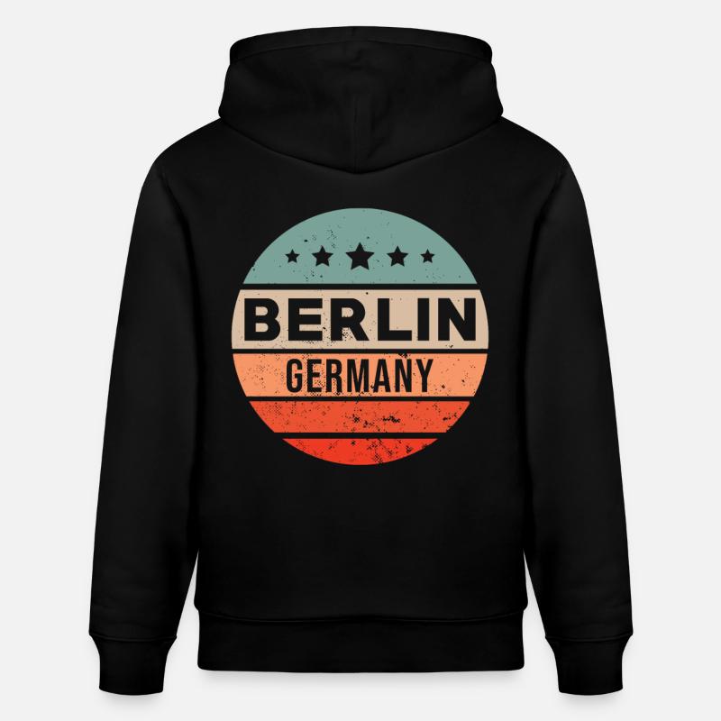 Berlin - Sweat à capuche bio CRUISER Stanley/Stella Unisexe - noir