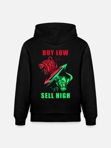 Investor Shares - Stanley/Stella CRUISER Unisex Organic Hoodie - black