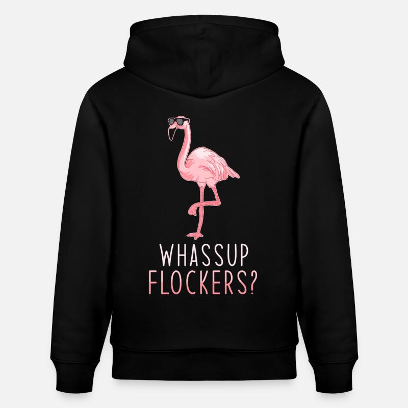 Flamingo - Sweat à capuche bio CRUISER Stanley/Stella Unisexe - noir