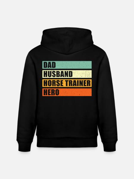 Pferdetrainer Vater Ehemann Held - Stanley/Stella Unisex Bio-Hoodie CRUISER - Schwarz