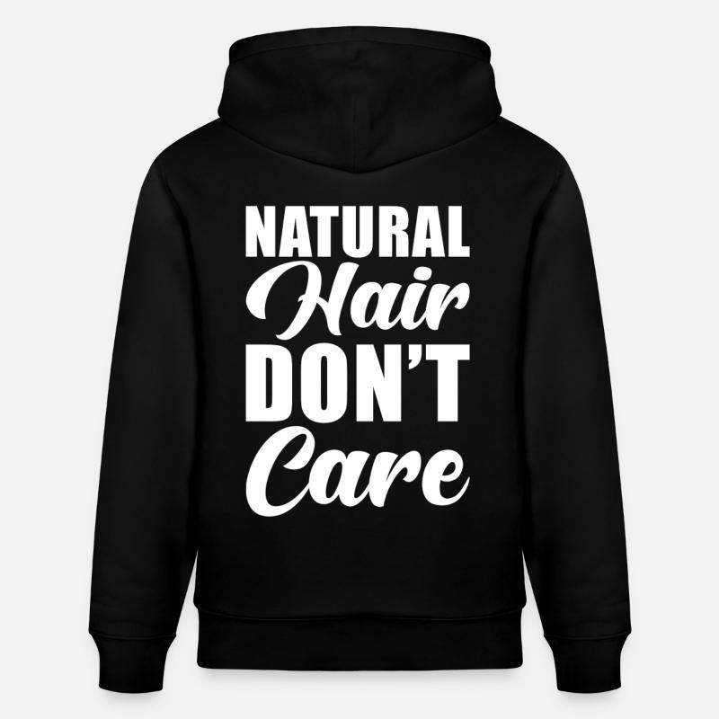 Cheveux naturels - Sweat à capuche bio CRUISER Stanley/Stella Unisexe - noir