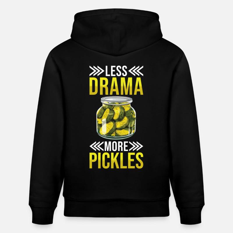 Gurken Liebhaber eingelegte Gurke Geschenk - Stanley/Stella Unisex Bio-Hoodie CRUISER  - Schwarz