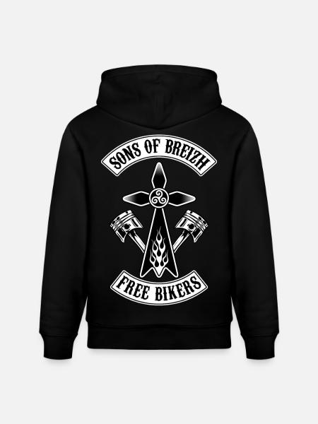 Sons of Breizh - Sweat à capuche bio CRUISER Stanley/Stella Unisexe - noir