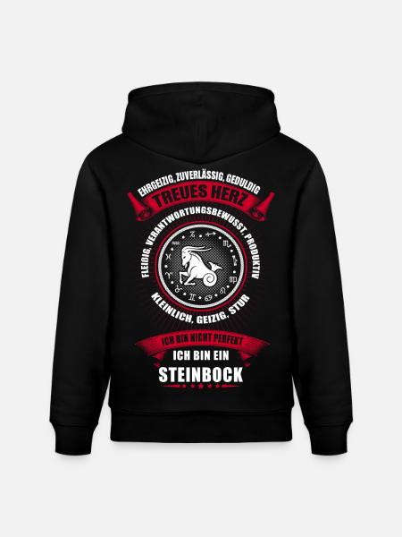 Steinbock Sternzeichen Horoskop - Stanley/Stella Unisex Bio-Hoodie CRUISER - Schwarz