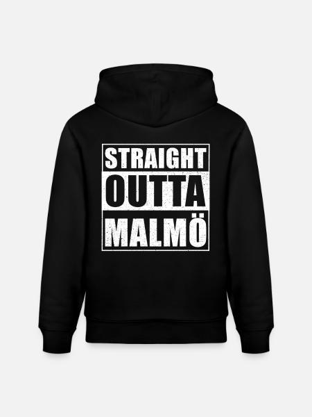 Straight outta Malmö - Stanley/Stella CRUISER Unisex Organic Hoodie - black