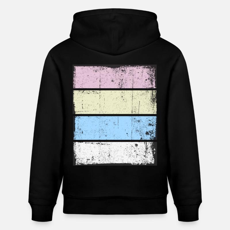 Rétro Background Sunset Grunge Pastel - Sweat à capuche bio CRUISER Stanley/Stella Unisexe - noir