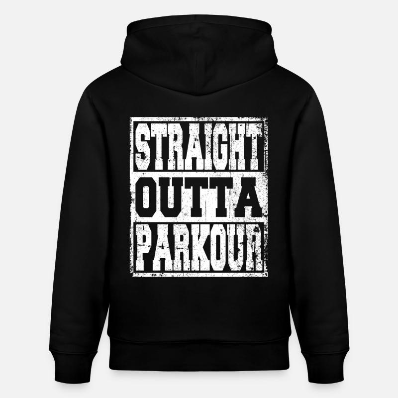 Parkour dit drôle - Sweat à capuche bio CRUISER Stanley/Stella Unisexe - noir
