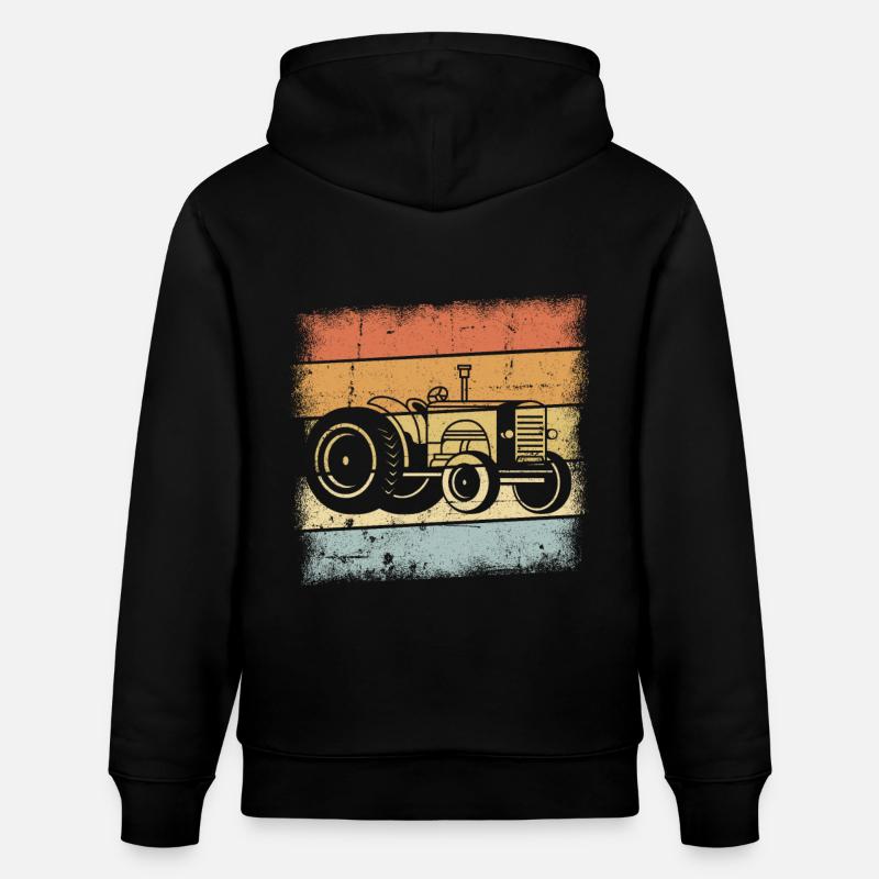 Traktor - Stanley/Stella Unisex Bio-Hoodie CRUISER  - Schwarz