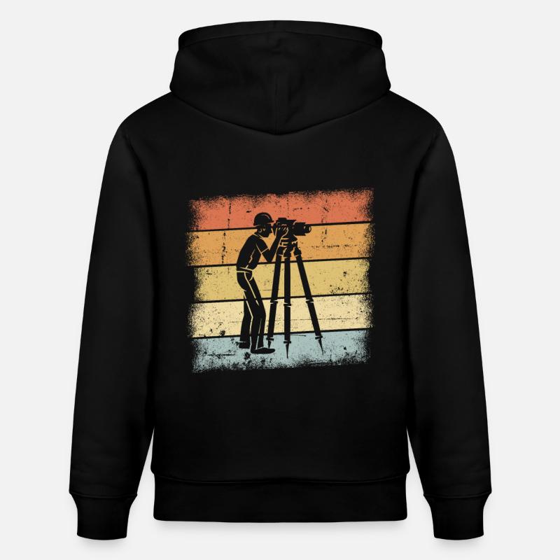 Vermesser Geschenk - Stanley/Stella Unisex Bio-Hoodie CRUISER  - Schwarz