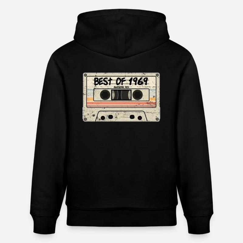 Le meilleur de 1969 - Sweat à capuche bio CRUISER Stanley/Stella Unisexe - noir
