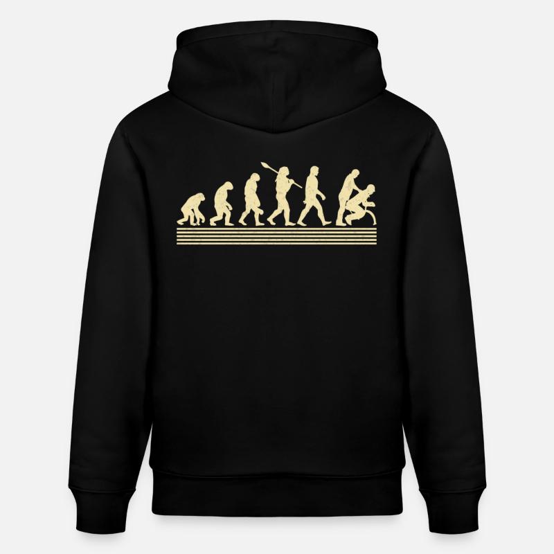 Physiotherapist Assistant Evolution - Stanley/Stella CRUISER Unisex Organic Hoodie - black
