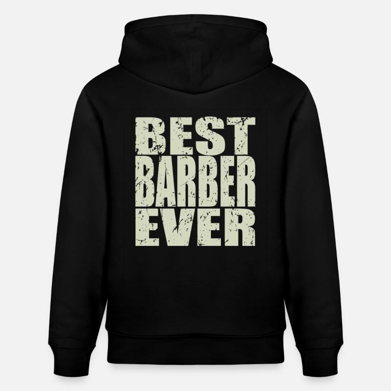Meilleur barbier jamais Barber Gift - Sweat à capuche bio CRUISER Stanley/Stella Unisexe - noir