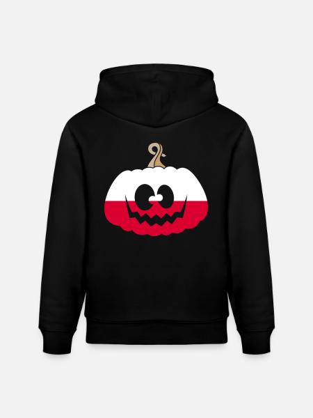Hungary Halloween Pumpkin - Stanley/Stella CRUISER Unisex Organic Hoodie - black