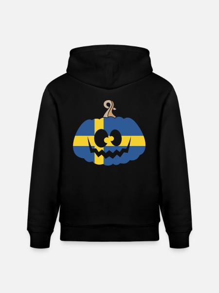 Hungary Halloween Pumpkin - Stanley/Stella CRUISER Unisex Organic Hoodie - black