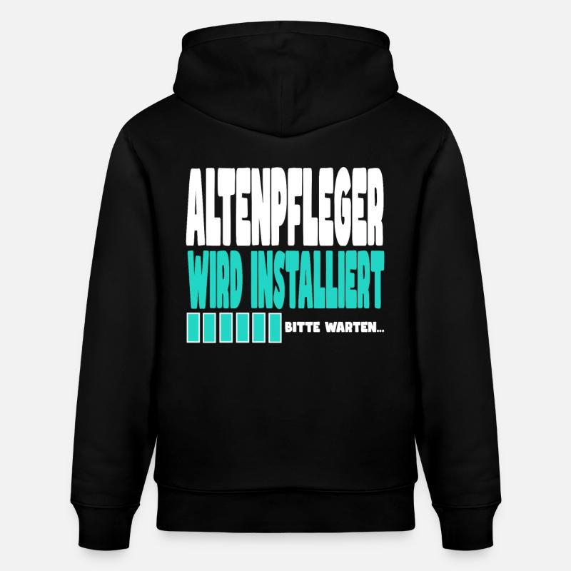 ALTENPFLEGER wird installiert - Stanley/Stella Unisex Bio-Hoodie CRUISER  - Schwarz