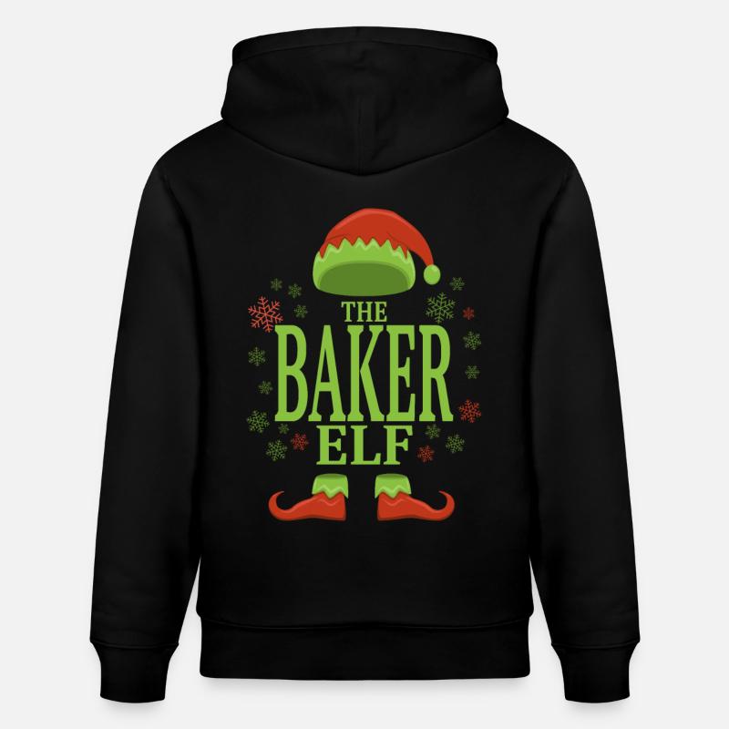 Elfe de Noël boulanger - Sweat à capuche bio CRUISER Stanley/Stella Unisexe - noir