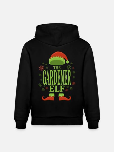 Gärtner Weihnachtself - Stanley/Stella Unisex Bio-Hoodie CRUISER  - Schwarz