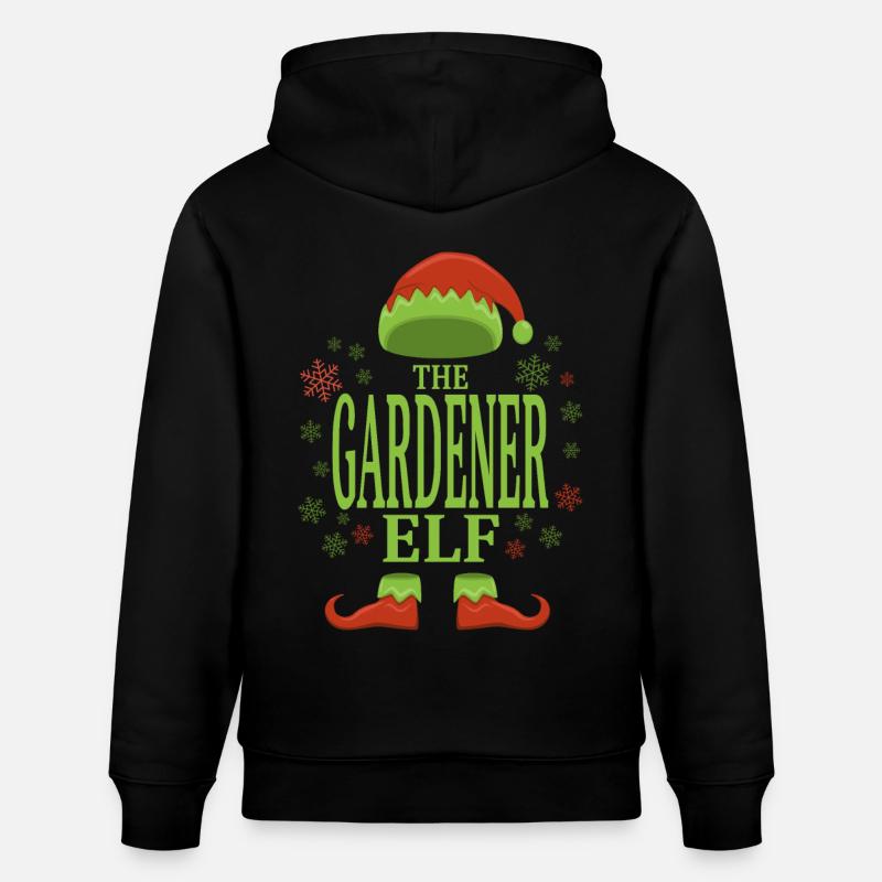 Jardinier elfe de Noël - Sweat à capuche bio CRUISER Stanley/Stella Unisexe - noir