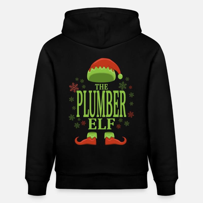 Plombier elfe de Noël - Sweat à capuche bio CRUISER Stanley/Stella Unisexe - noir