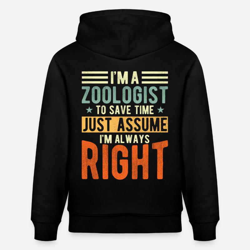 Zoologiste - Sweat à capuche bio CRUISER Stanley/Stella Unisexe - noir