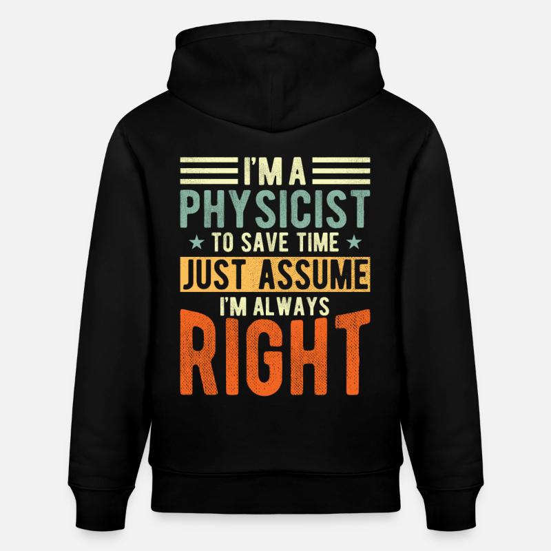 Physicien - Sweat à capuche bio CRUISER Stanley/Stella Unisexe - noir