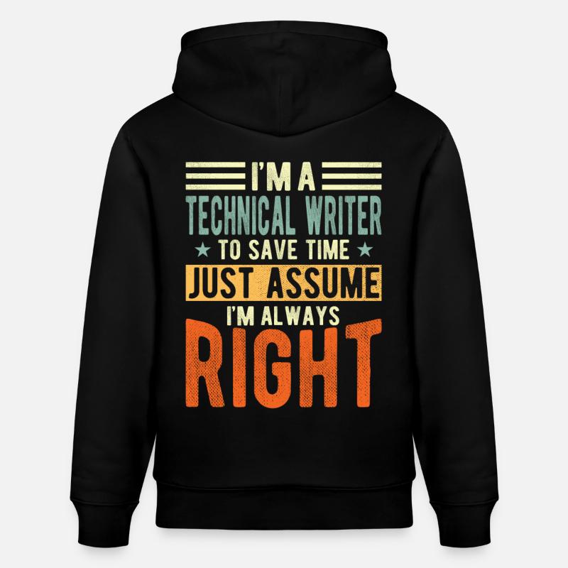 Rédacteur technique - Sweat à capuche bio CRUISER Stanley/Stella Unisexe - noir