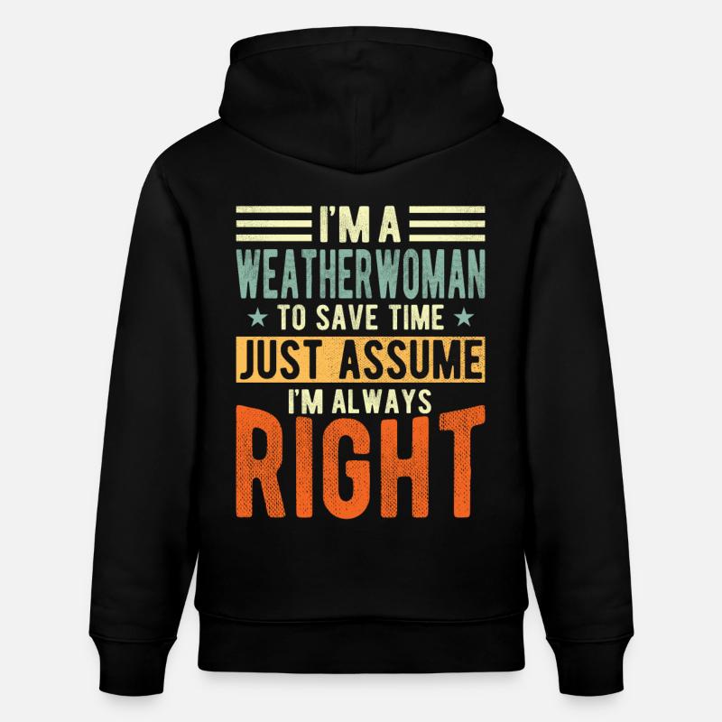 Météorologue - Sweat à capuche bio CRUISER Stanley/Stella Unisexe - noir