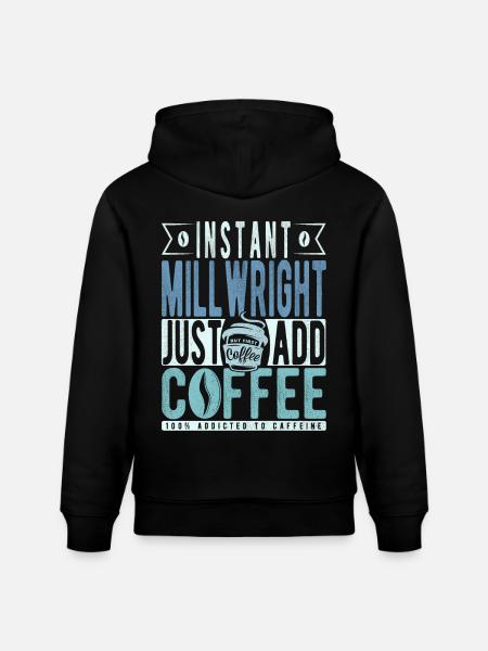 Citation de Millwright Coffee - Sweat à capuche bio CRUISER Stanley/Stella Unisexe - noir