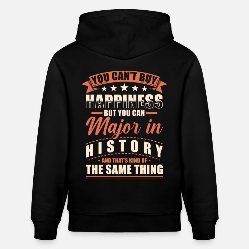 Geschichte Abschluss - Stanley/Stella Unisex Bio-Hoodie CRUISER  - Schwarz