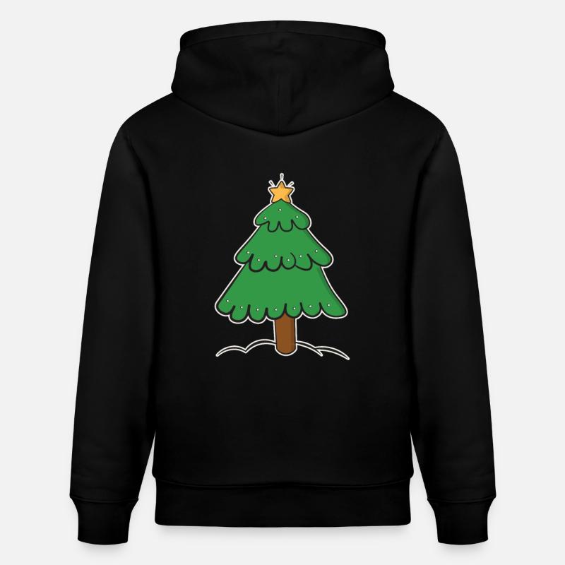 Arbre de Noël - Sweat à capuche bio CRUISER Stanley/Stella Unisexe - noir