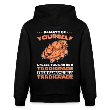 Tardigrades Drôle de dicton - Sweat à capuche bio CRUISER Stanley/Stella Unisexe - noir - Dos - Alina (178cm)