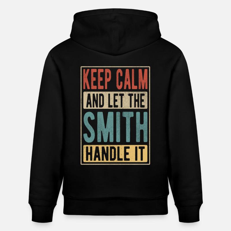 Smith Retro Geschenk - Stanley/Stella Unisex Bio-Hoodie CRUISER  - Schwarz