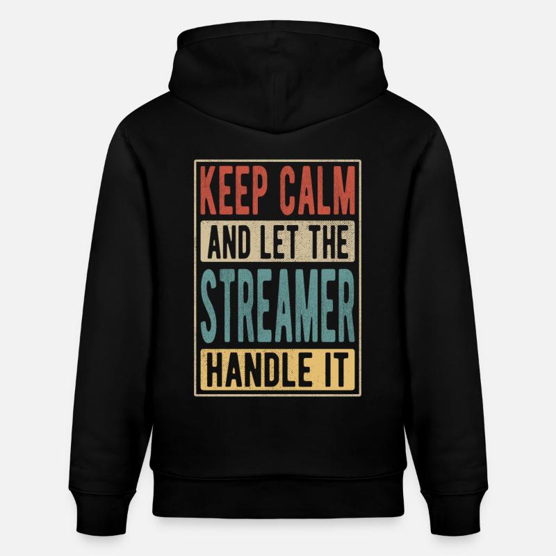 Streamer Retro Geschenk - Stanley/Stella Unisex Bio-Hoodie CRUISER  - Schwarz