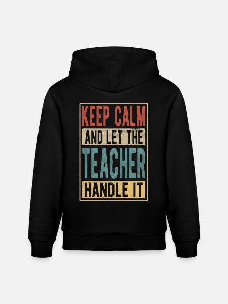 Lehrer Retro Geschenk - Stanley/Stella Unisex Bio-Hoodie CRUISER  - Schwarz