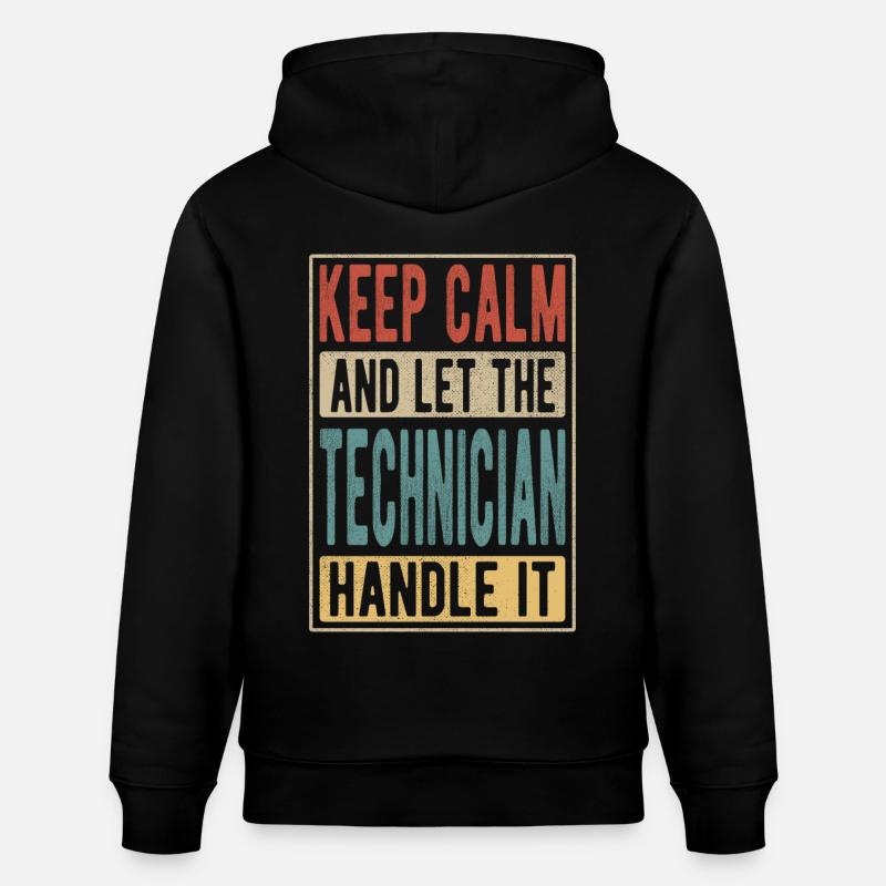 Cadeau rétro de technicien - Sweat à capuche bio CRUISER Stanley/Stella Unisexe - noir