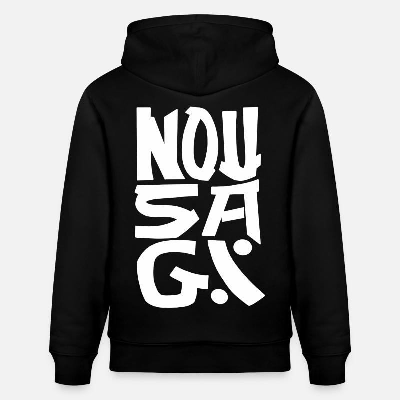 NousagiBrand - Sweat à capuche bio CRUISER Stanley/Stella Unisexe - noir