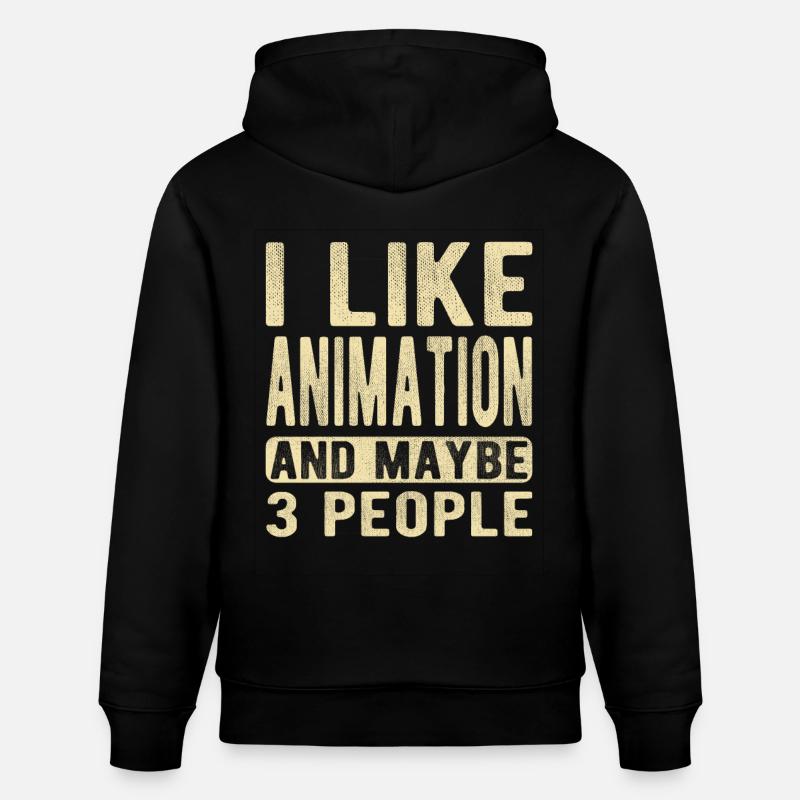 Dicton d’animation - Sweat à capuche bio CRUISER Stanley/Stella Unisexe - noir