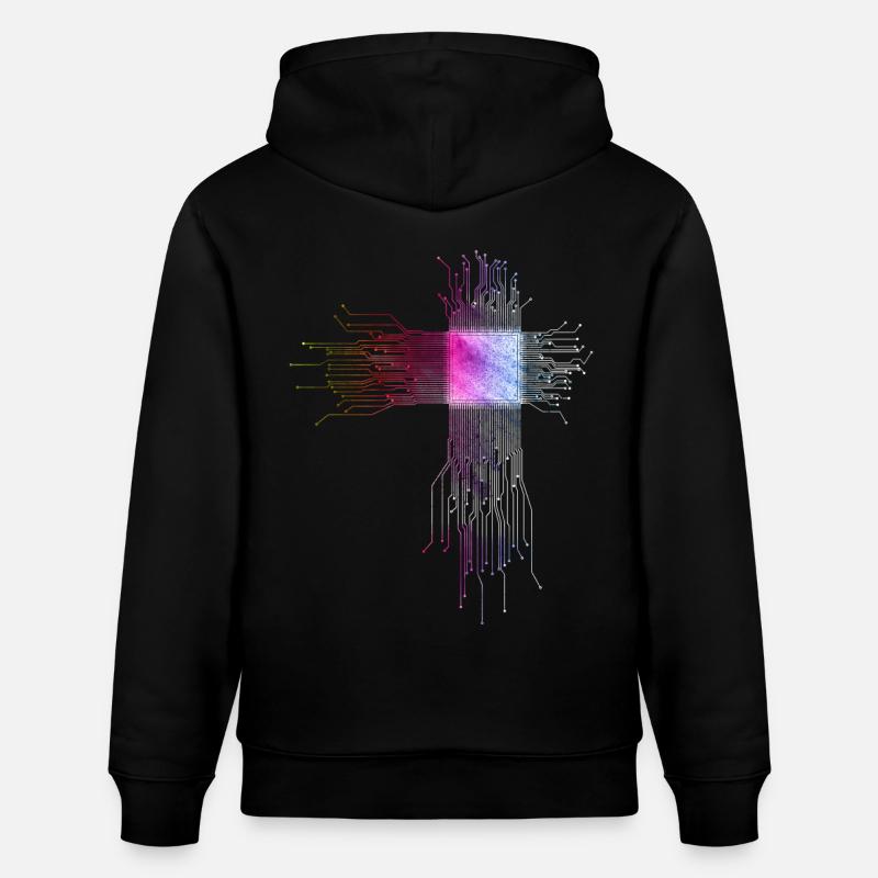 Programmierer CPU Motiv - Stanley/Stella Unisex Bio-Hoodie CRUISER  - Schwarz