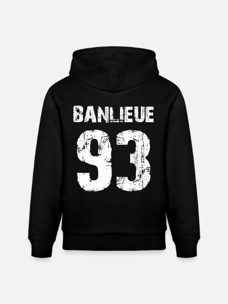 banlieue 93 - Stanley/Stella CRUISER Unisex Organic Hoodie - black