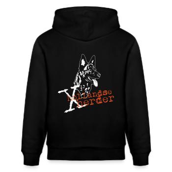 X-Hollandse Herder - Stanley/Stella Unisex Bio-Hoodie CRUISER  - Schwarz - Hinten - Alina (178cm)