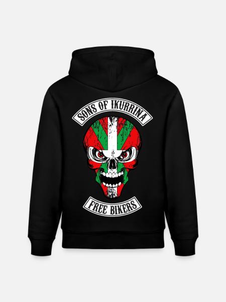 sons of ikurrina 02 - Stanley/Stella CRUISER Unisex Organic Hoodie - black