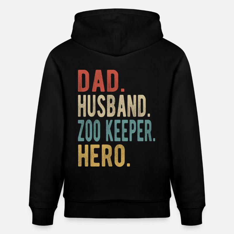 Tierpflegerpfleger Papa Ehemann Held - Stanley/Stella Unisex Bio-Hoodie CRUISER  - Schwarz