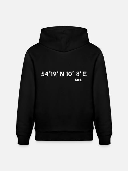 Kiel Coordinates - Stanley/Stella CRUISER Unisex Organic Hoodie - black