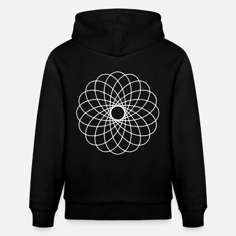 Geometrische Kunst - Stanley/Stella Unisex Bio-Hoodie CRUISER  - Schwarz