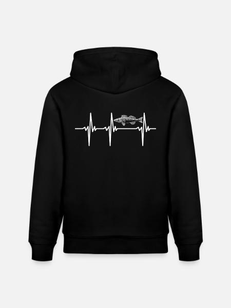 Syke kuhalle, kuhalle ja ahvenelle - Stanley/Stella CRUISER unisex luomuhuppari - musta