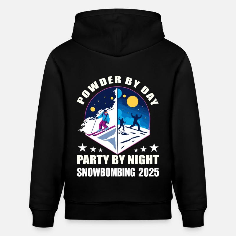 Snowbombing 2025 - Stanley/Stella Unisex Bio-Hoodie CRUISER - Schwarz