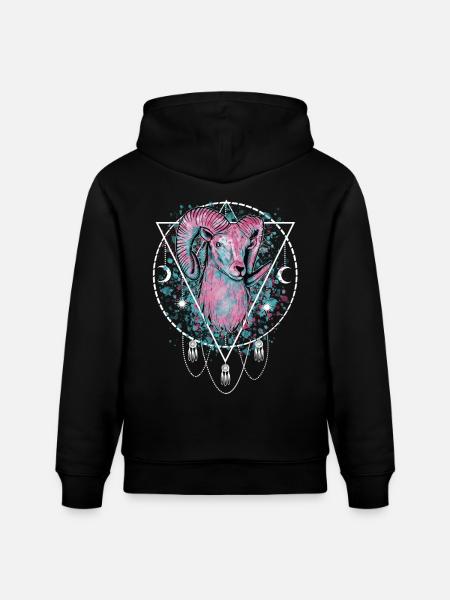 Ram Sterrenbeeld - Stanley/Stella Uniseks bio-hoodie CRUISER  - zwart