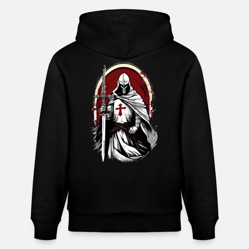Croisé avec la - Sweat à capuche bio CRUISER Stanley/Stella Unisexe - noir
