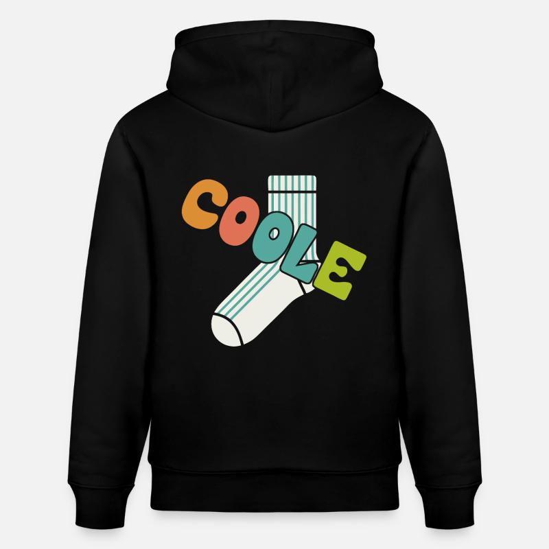 Chaussette cool - design motivant amusant - Sweat à capuche bio CRUISER Stanley/Stella Unisexe - noir